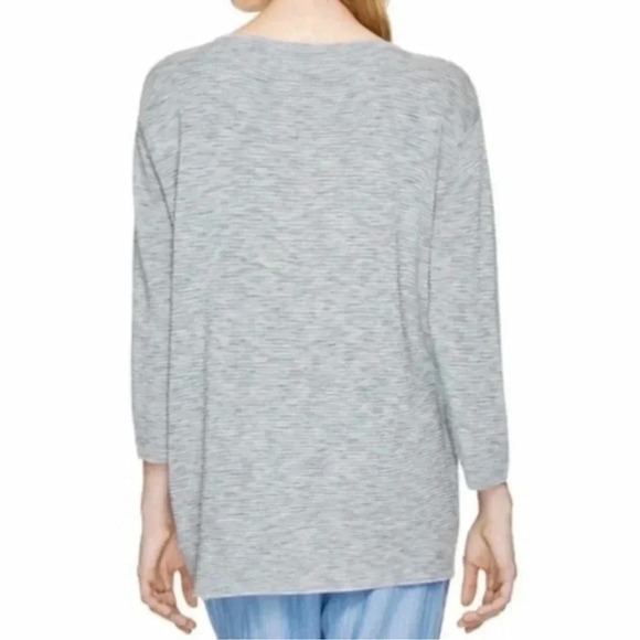 Aritzia Wilfred Blanchard  Linen Blend Ribbed Grey Sweater Size Small - Picture 2 of 9